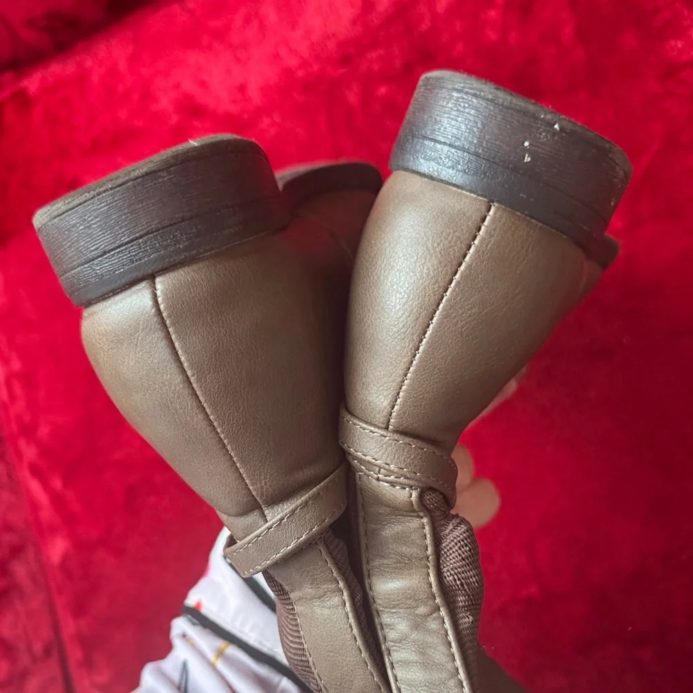 Lane‎ Bryant Tan Over the Knee Boots